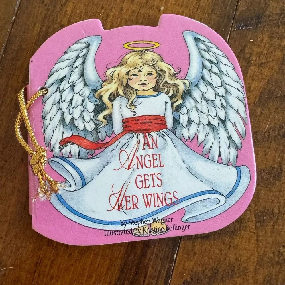Vintage Christmas Mini Board Book Ornament Lot 6 Die Cut Stephen Wagner Gift